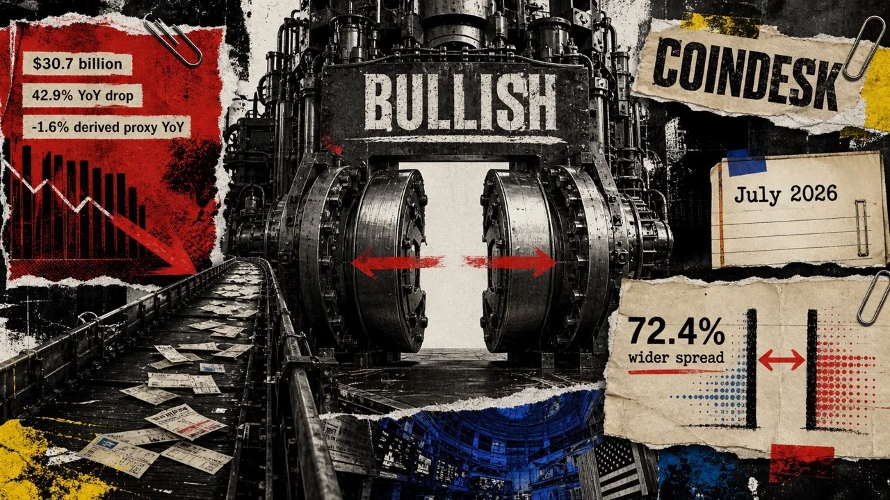 Bullish Volume Falls 43% as Spreads Jump 72%
