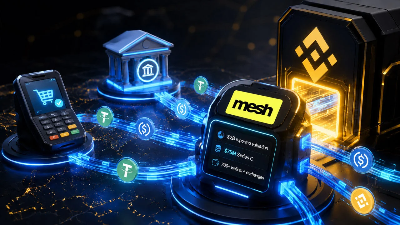 Binance apuesta 2.000M$ por Mesh para controlar el rail de