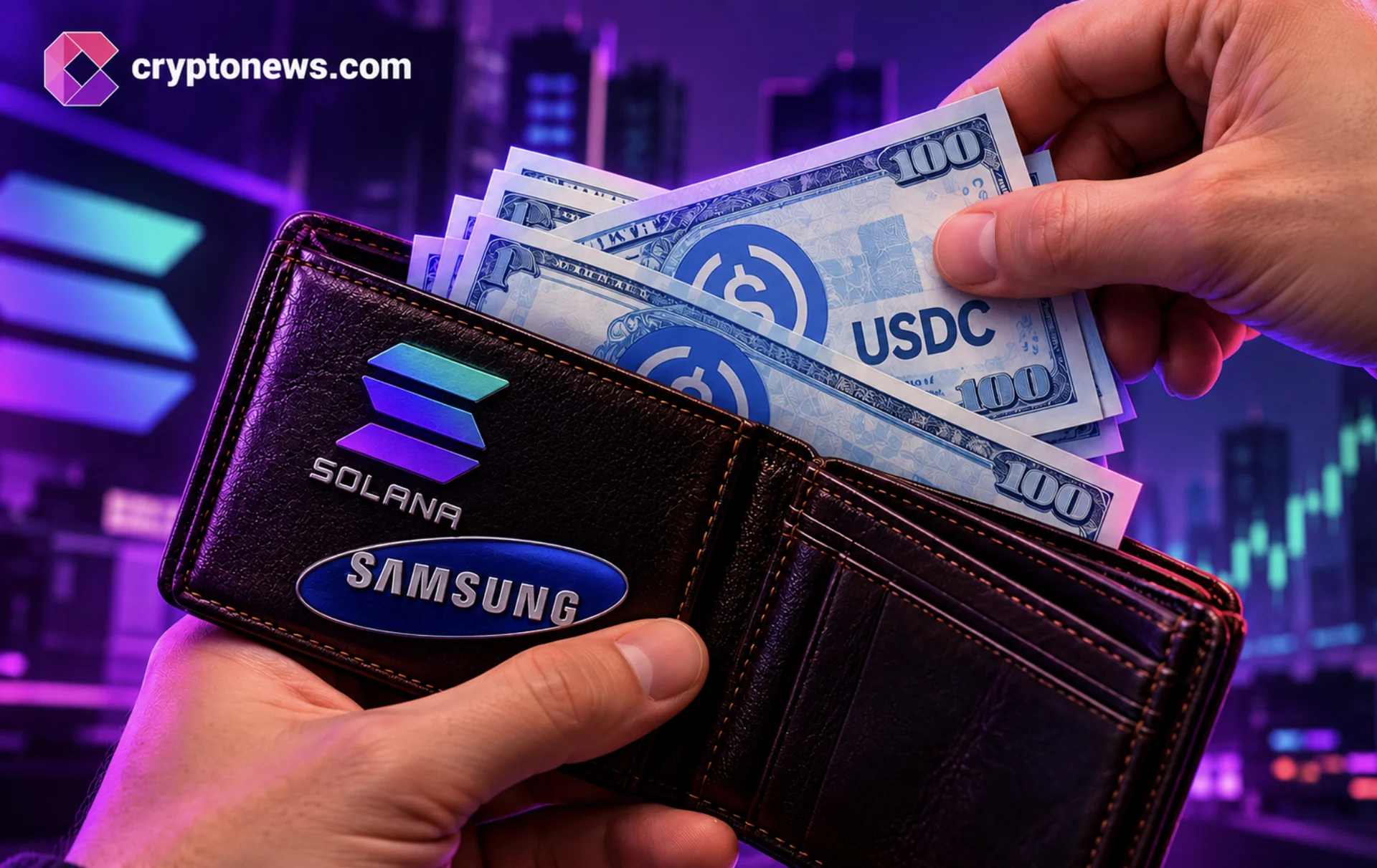 USDC Transfers Arrive in Samsung Wallet via Solana