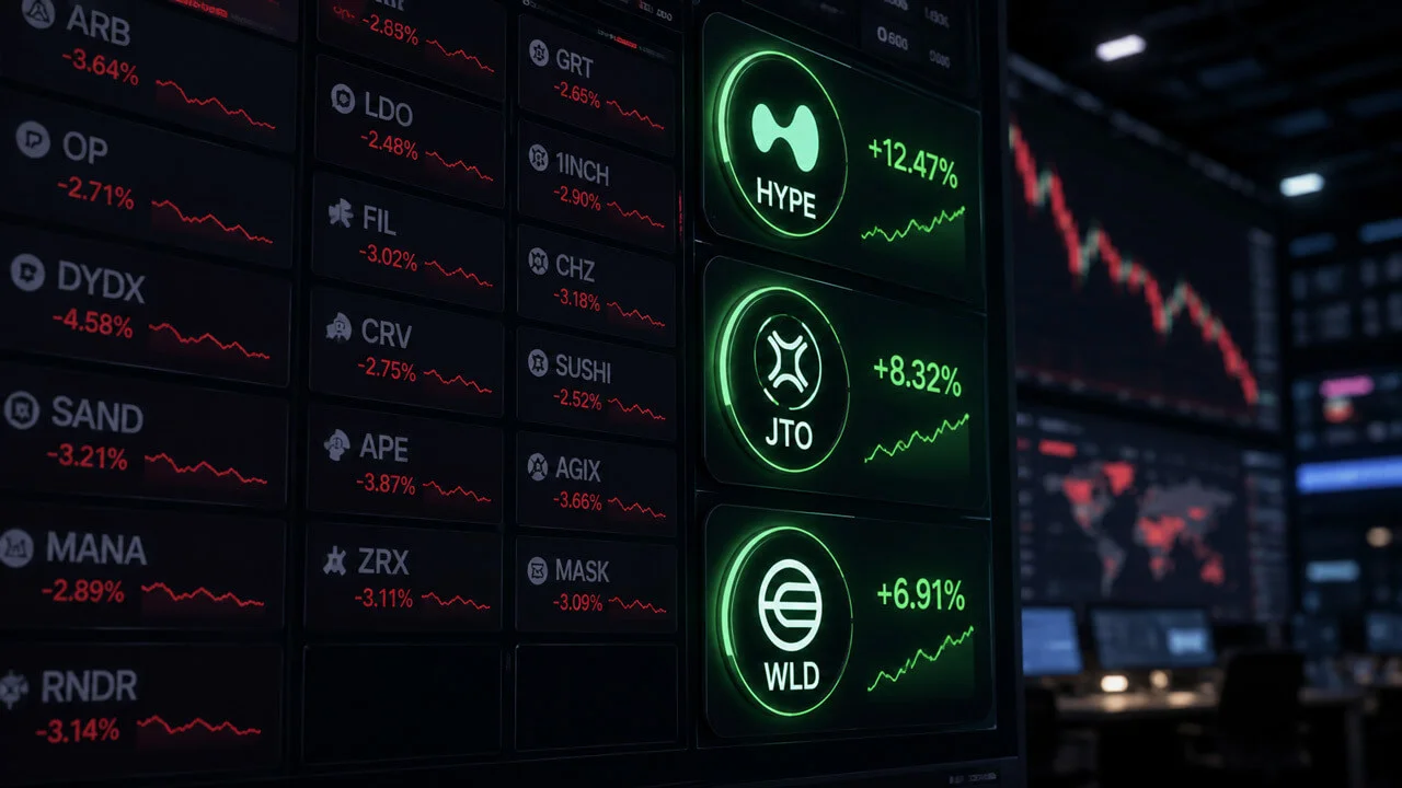 Altcoins divergent : la domination passe sous 21,2 %