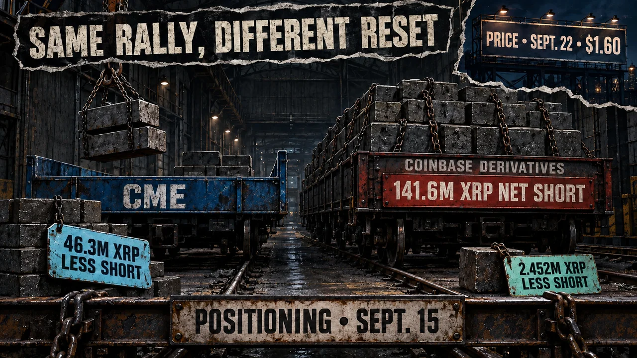 XRP volume hits $7.4B as CME shorts cut 46.3M tokens