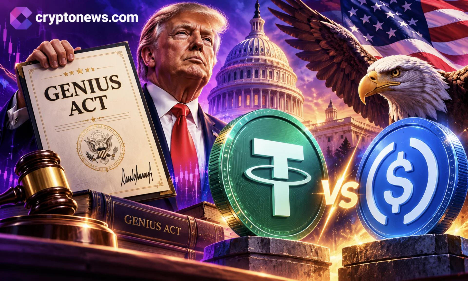 GENIUS Act triggers federal stablecoin framework as USDC…