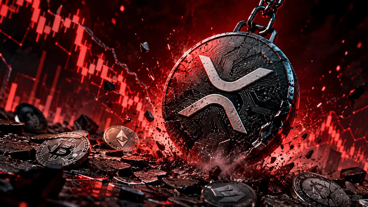 XRP cae hacia 1 $ con capitulación similar al crash de 2022