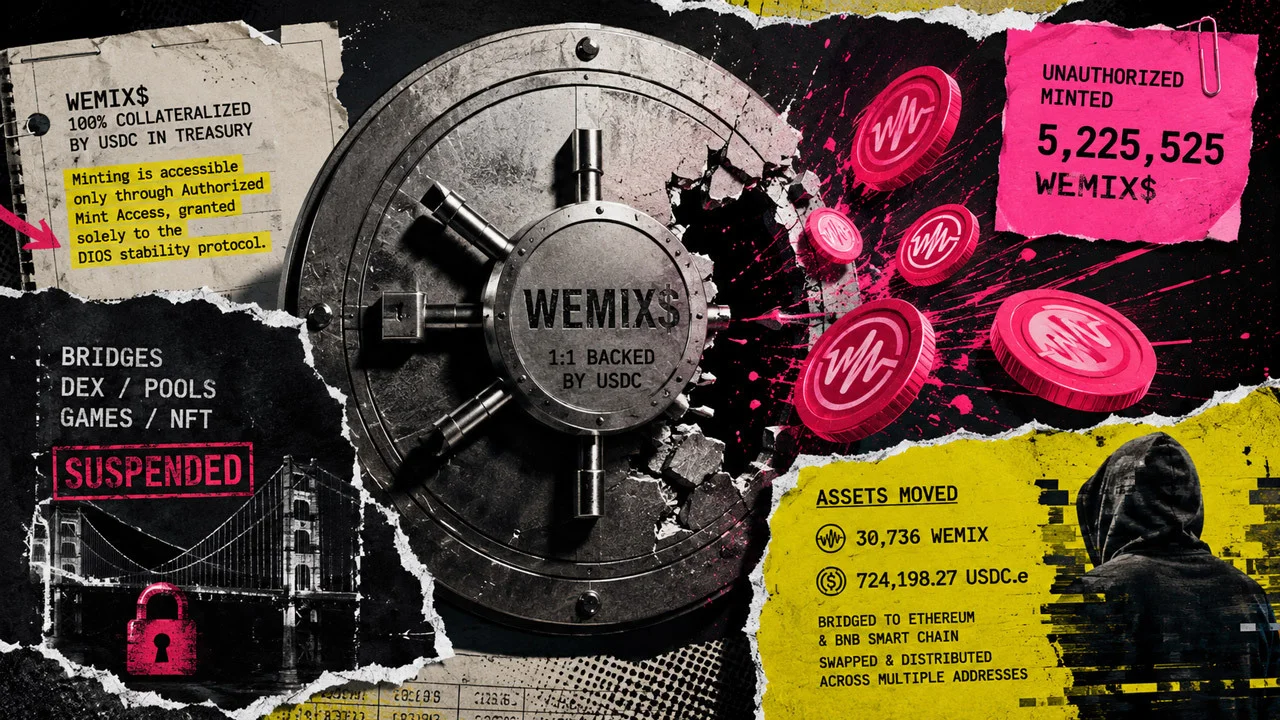 WEMIX émet 5,2 millions de tokens après un piratage