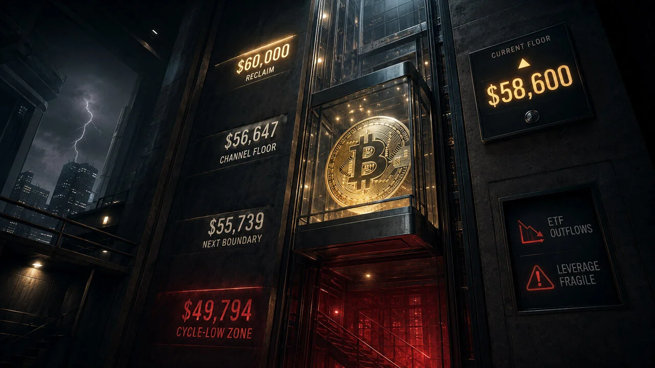 Bitcoin Falls to $57K as BlackRock's IBIT ETF Reverses to a Sell Wall