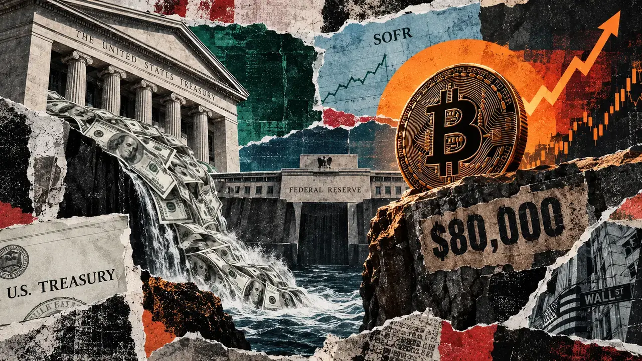 Bitcoin clears $80K as $148B Treasury drain spares repo