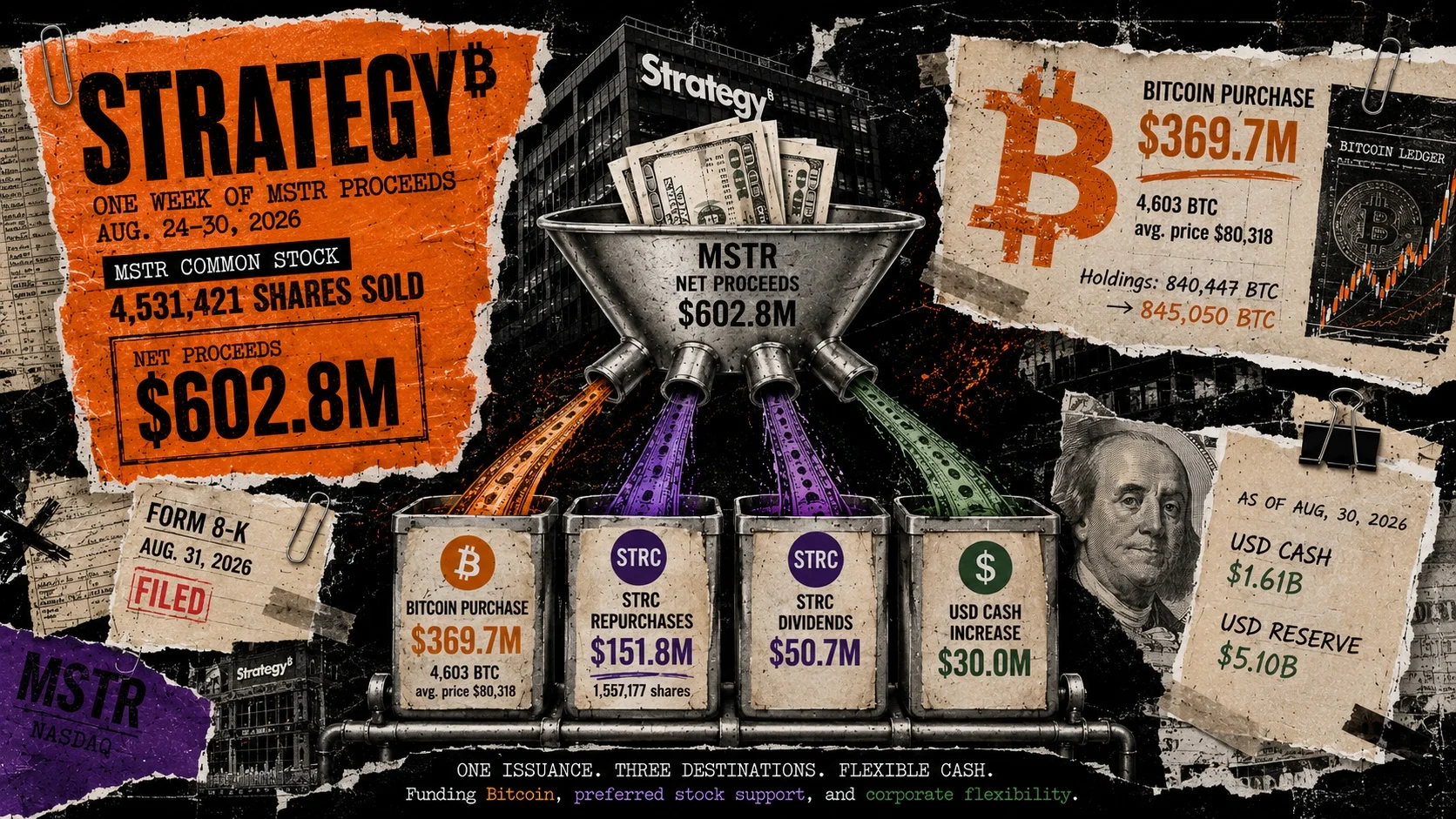 MSTR, 603 milyon doları BTC ve STRC’ye yönlendirdi