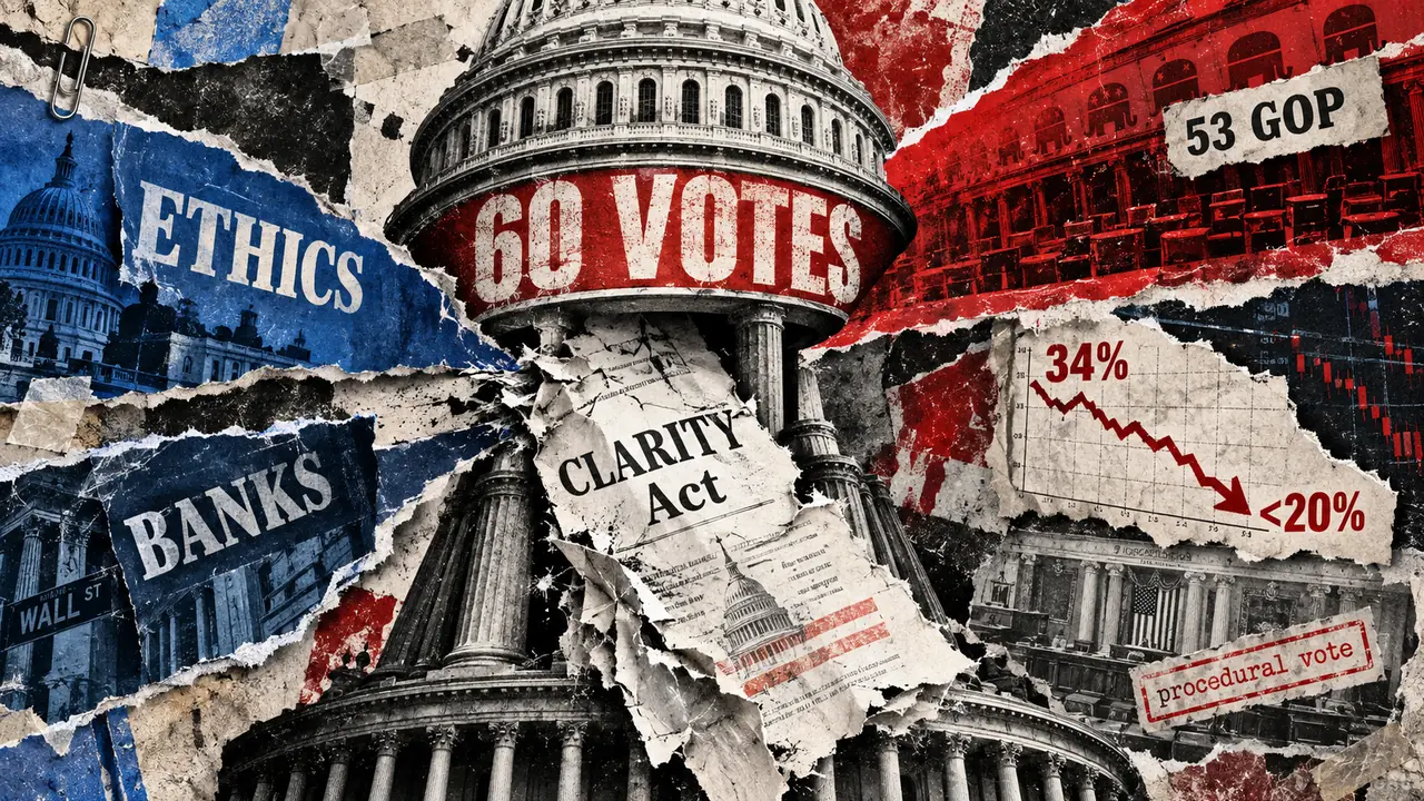 CLARITY Act odds sink below 20% as Senate path narrows