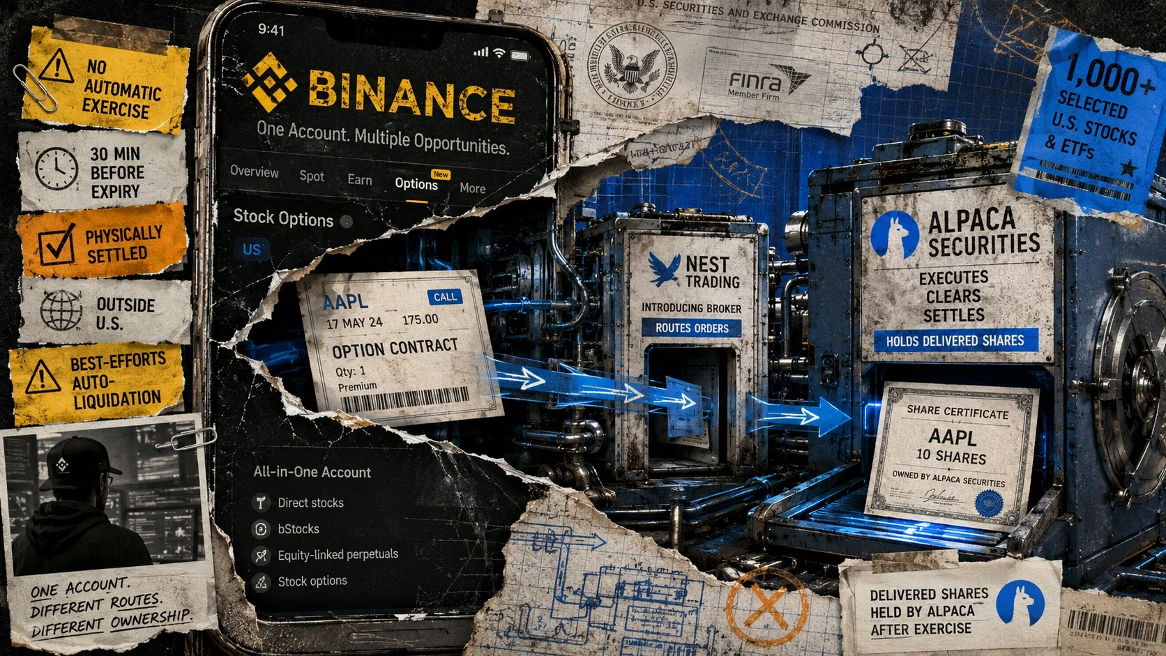 Binance: Physisch erfüllte Optionen auf 1.000+ US-Aktien integriert