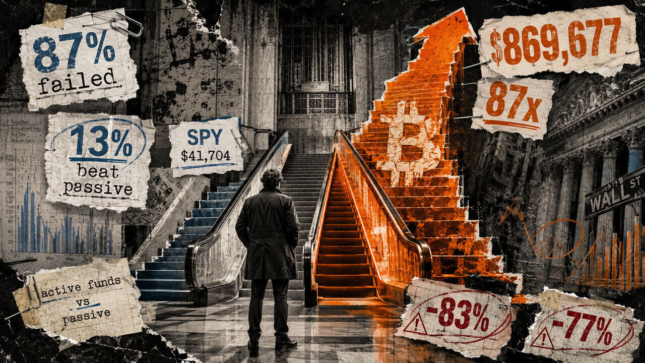 Bitcoin turned $10K into $870K in a decade where 87% of…