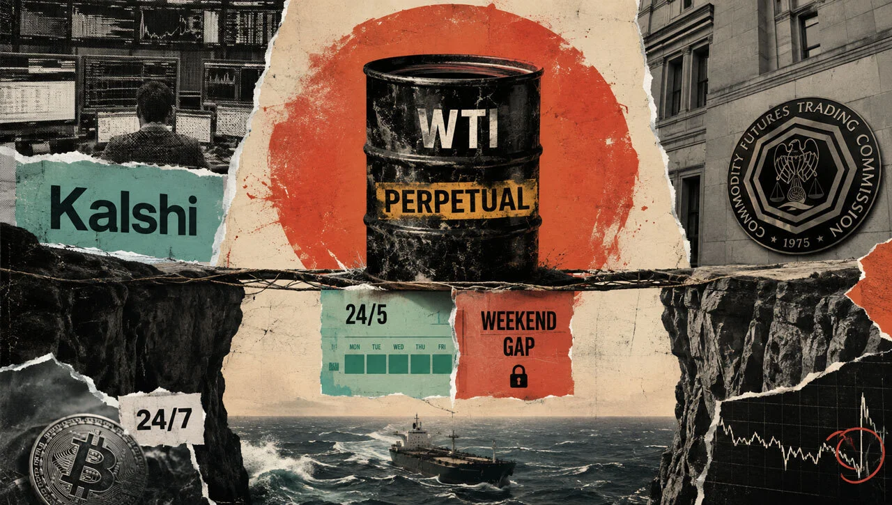 Kalshi Plans WTI Oil Perpetual With Weekend Gap Intact