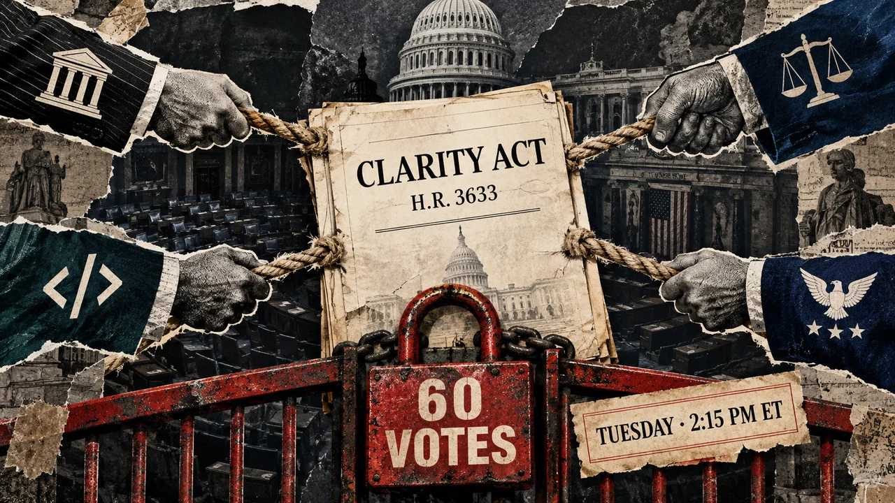 CLARITY Act support frays ahead of Senate cloture vote