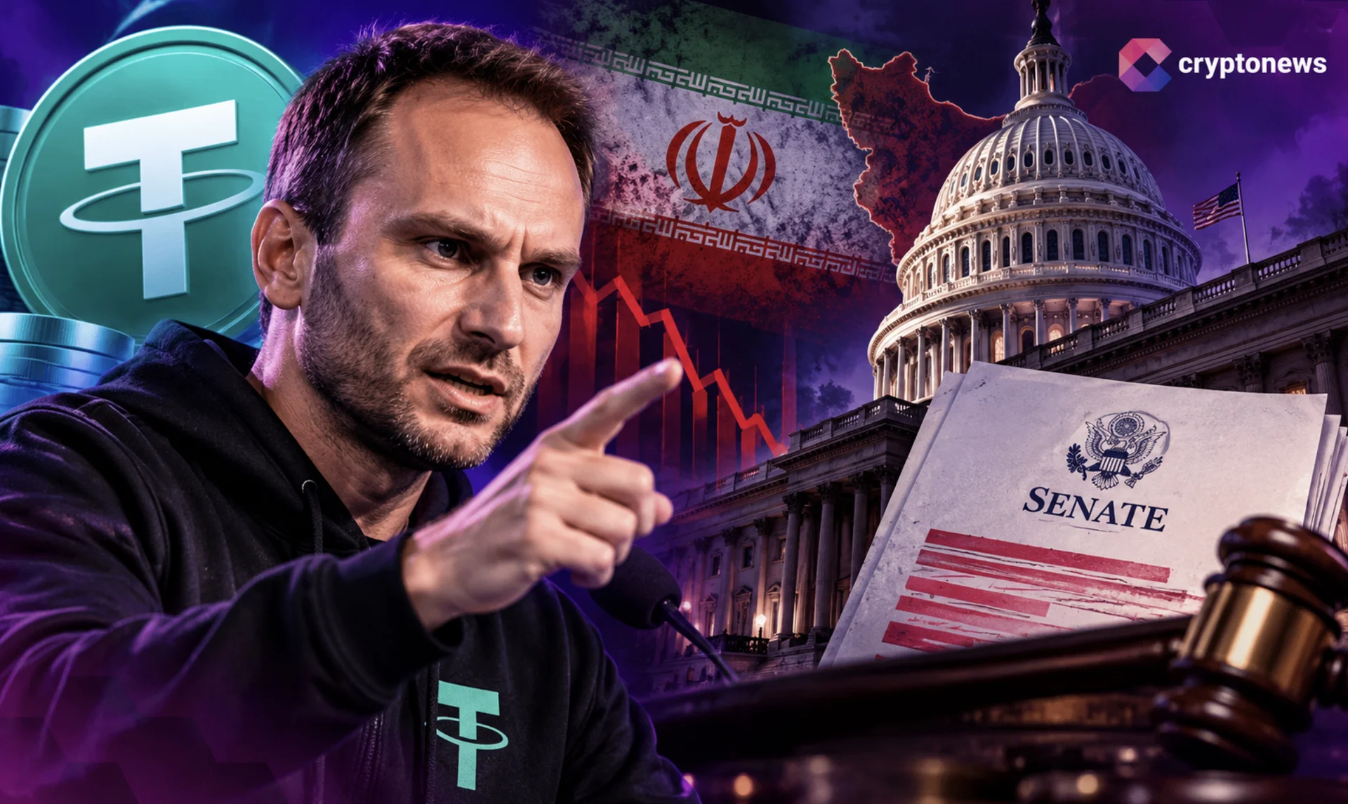 Tether'in Ardoino'su Senato'ya İran yaptırımları konusunda karşılık verdi...
