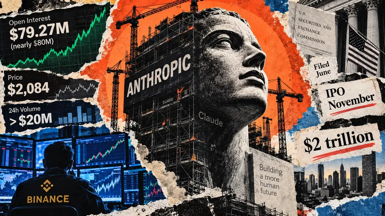 Anthropic IPO Bets Near $80M as Traders Target $2T Valuation