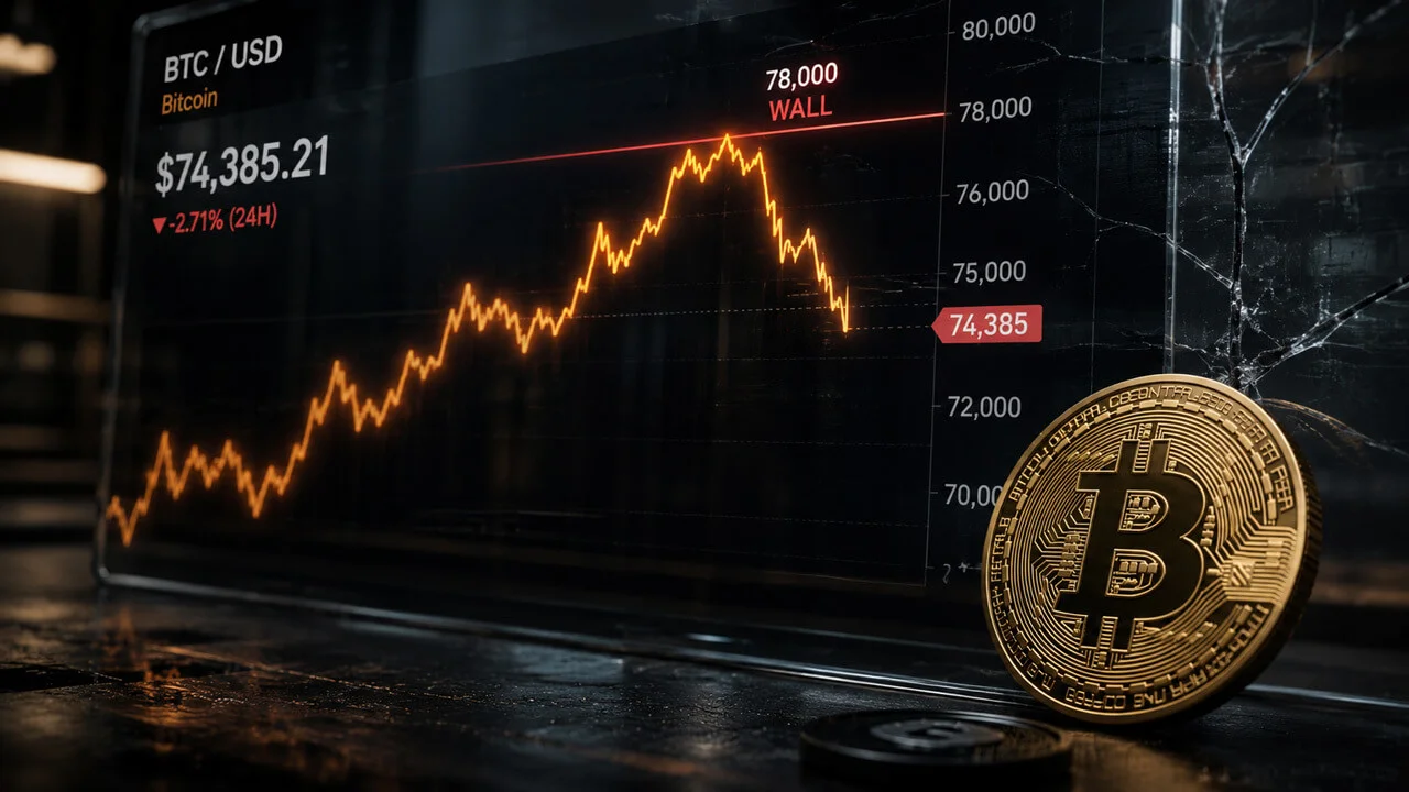 BTC Breaks Below $75K Again as On-Chain Data Signals Demand…