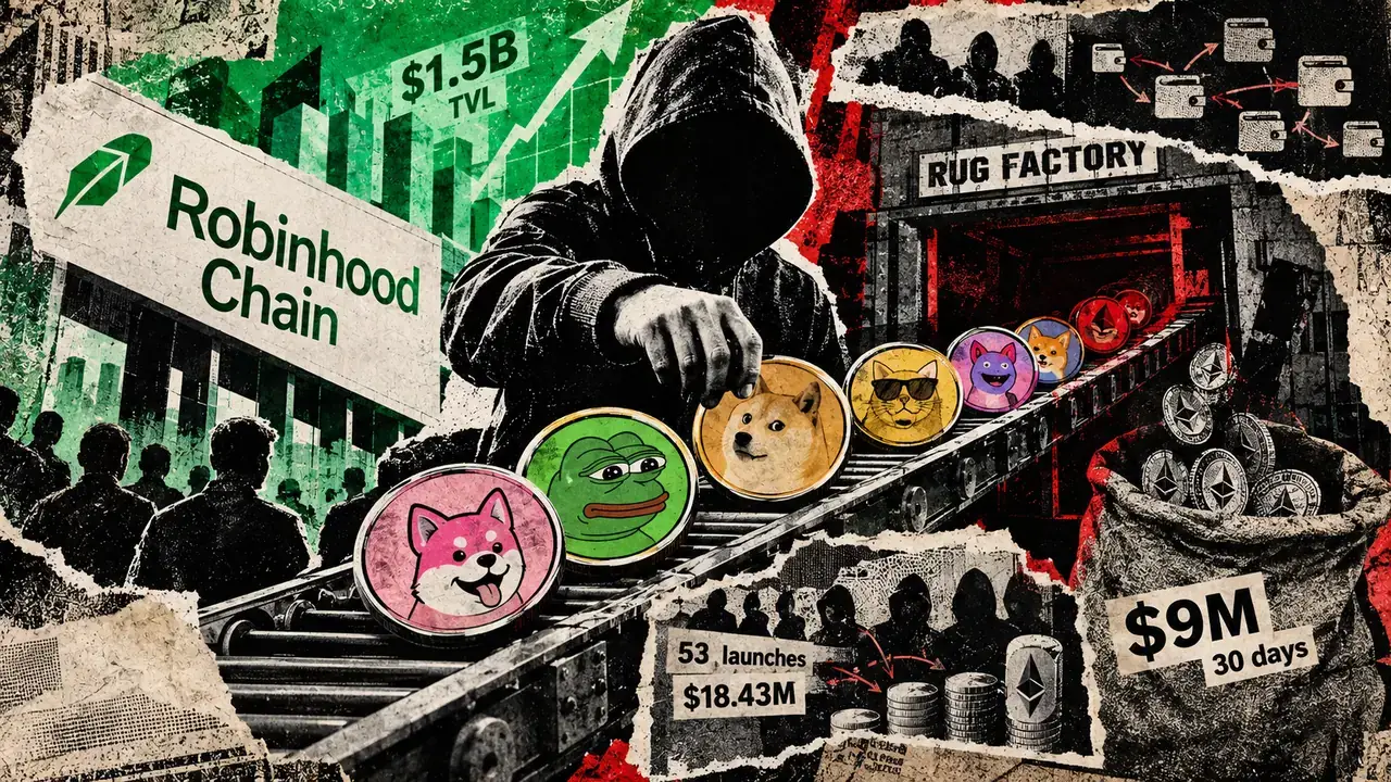 Robinhood Chain Sees Suspected Memecoin Crew Move $9M