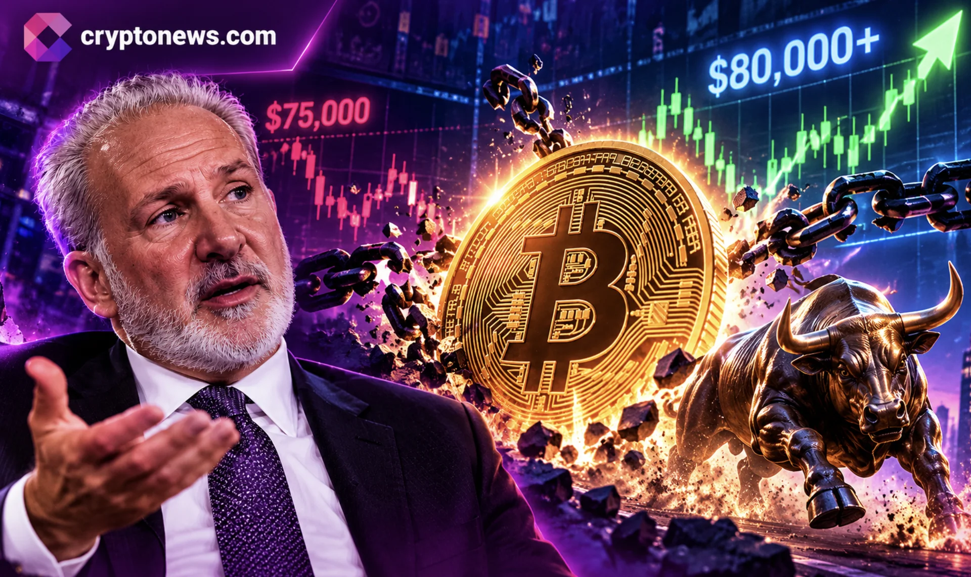 BTC cai abaixo dos 80.000 $ e Schiff prevê queda até 75.000 $