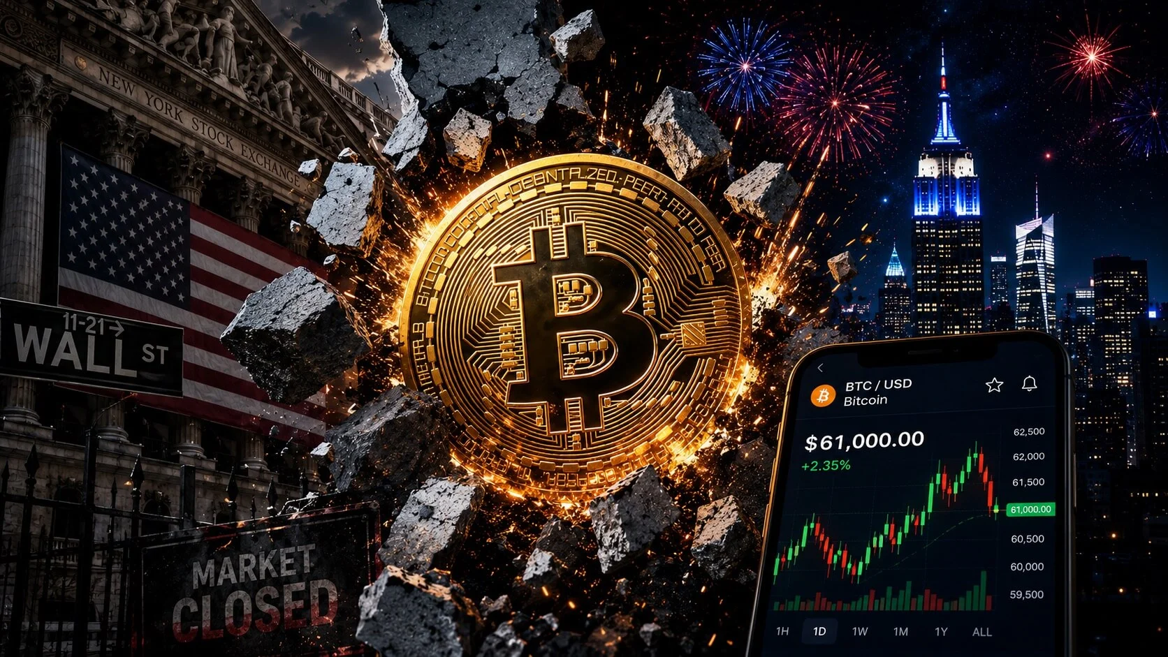 Bitcoin tient les 60 000 $ malgré la faible liquidité du 4 juillet