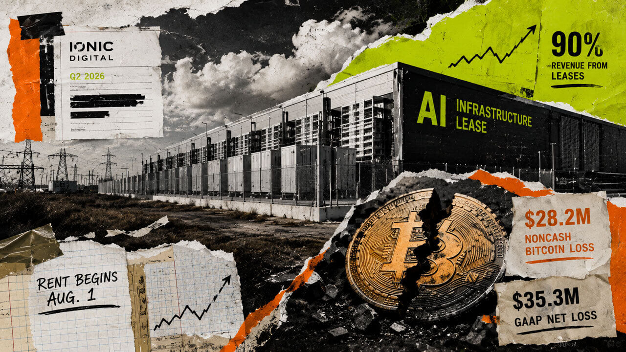 Ionic Gets 90% of Revenue From AI as BTC Mining Loses $35M