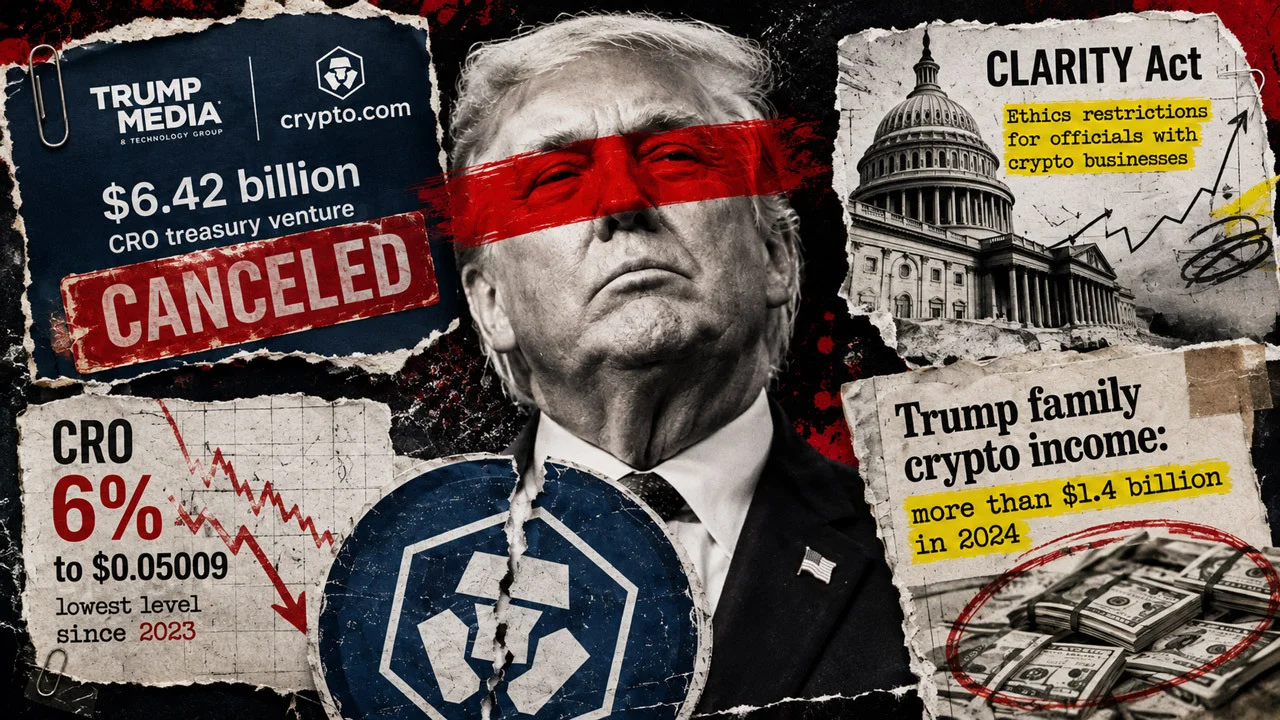 CRO Hazine Anlaşmasını Trump Media ve Crypto.com Sonlandırdı