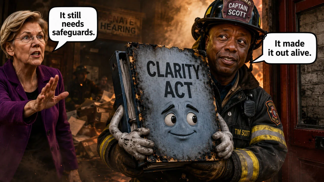 CLARITY Act Passes Senate Banking 15-9, Heads to Floor