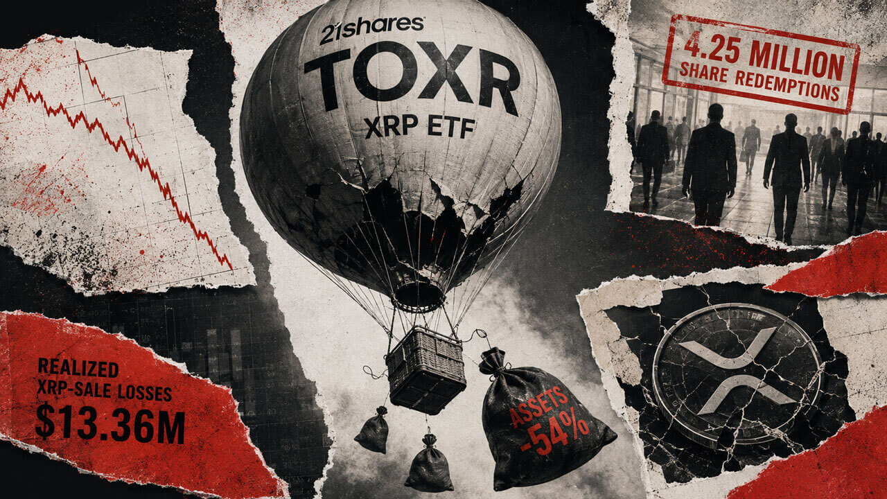 XRP ETF Loses 54% of Assets and Posts $13.4M Loss