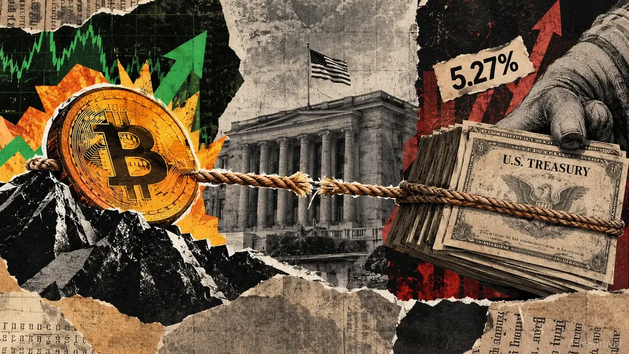 Bitcoin Gains 84% as Treasury Yields Climb