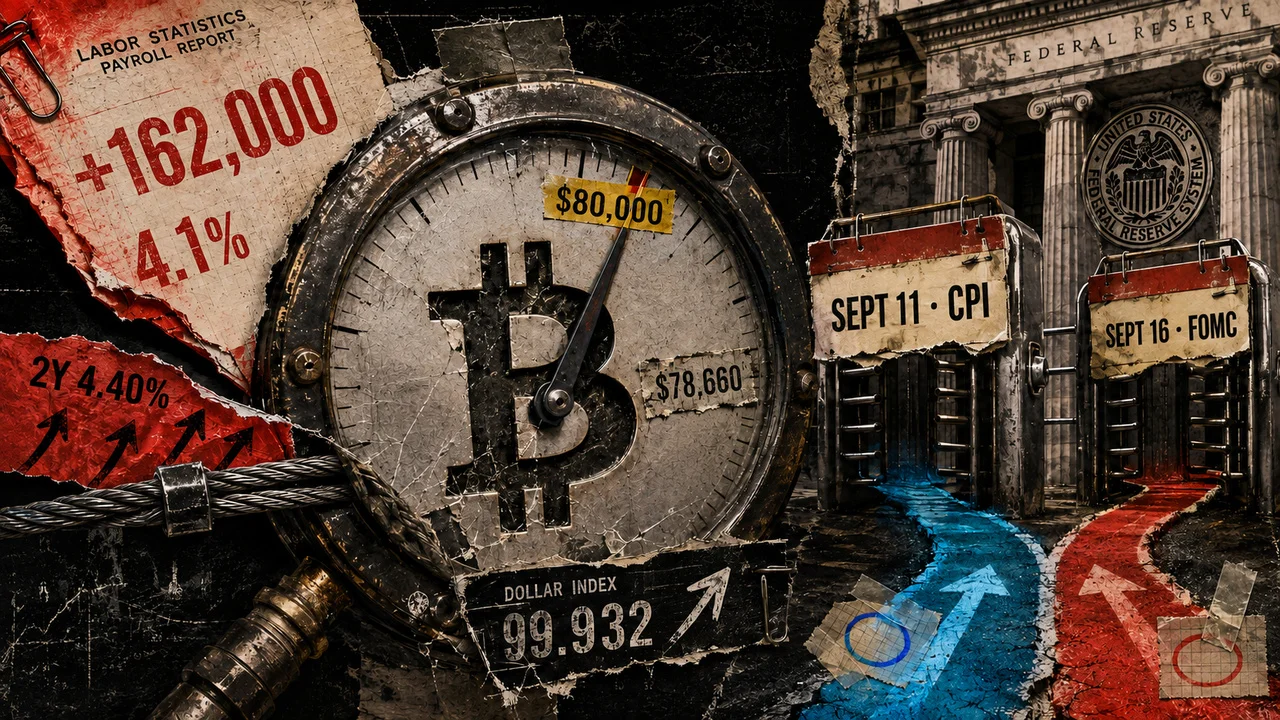 Bitcoin cai abaixo dos 80 mil dólares após dados do emprego