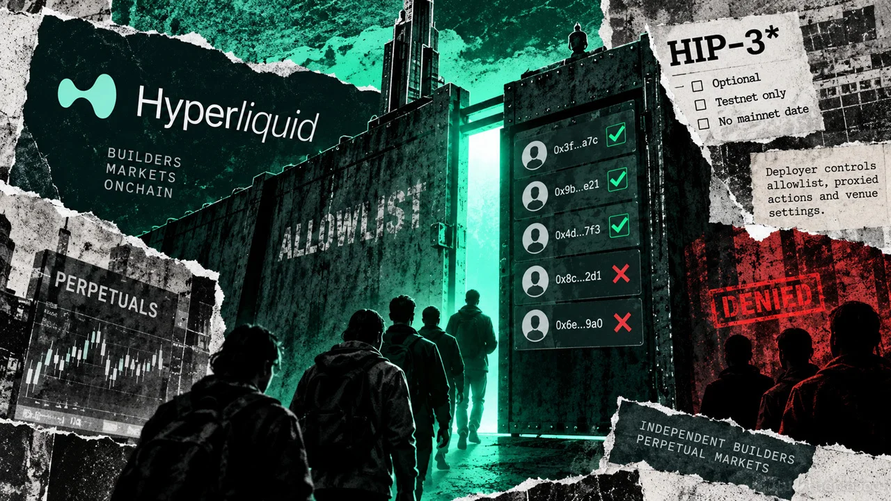 Hyperliquid Tests HIP-3 Wallet Allowlists on Builder Perps