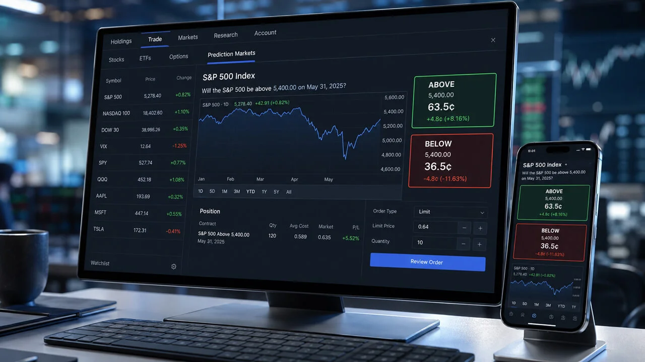Schwab se alía con Cboe para llevar mercados de predicción al retail