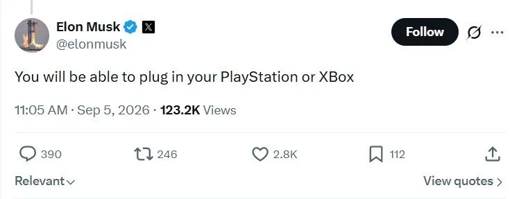 Tesla Will Support PlayStation and Xbox, Musk Confirms