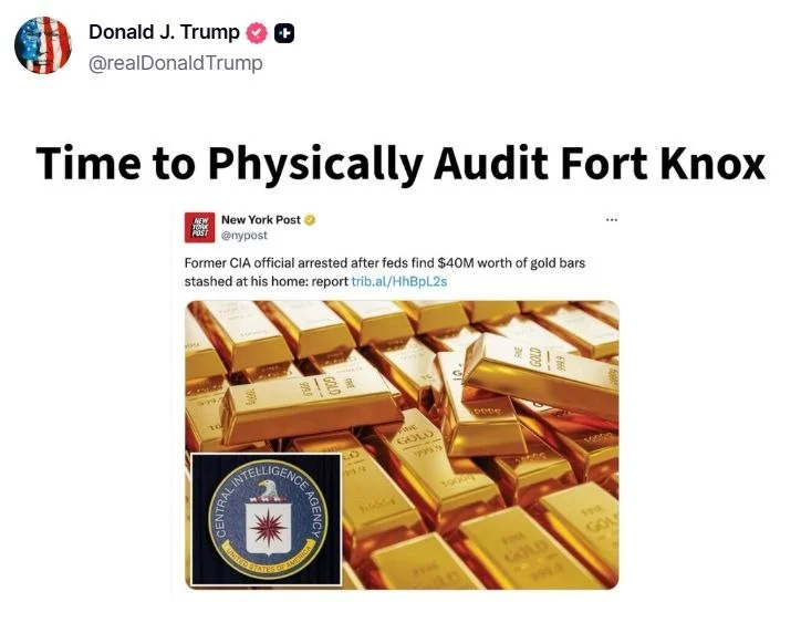Trump pede a primeira auditoria abrangente de Fort Knox desde…
