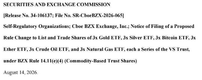 3x kaldıraçlı BTC ve ETH ETF’leri için Cboe başvurdu