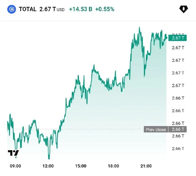 Kripto Piyasa Değeri 24 Saatte $14B Arttı