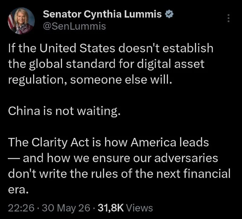 Sen. Lummis: US Must Set the Global Standard for Digital…