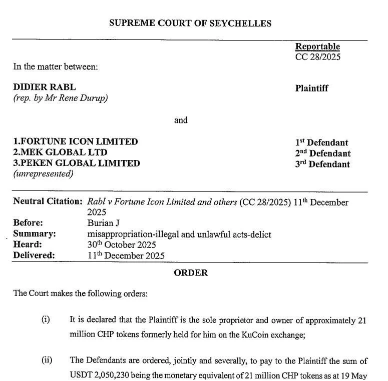 Seychelles court orders KuCoin to pay Swiss investor $2M+…