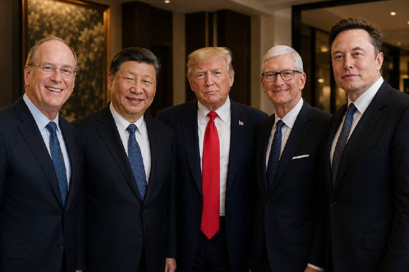Trump Invites Musk, Cook, and Fink to Join China Summit with Xi Jinping.