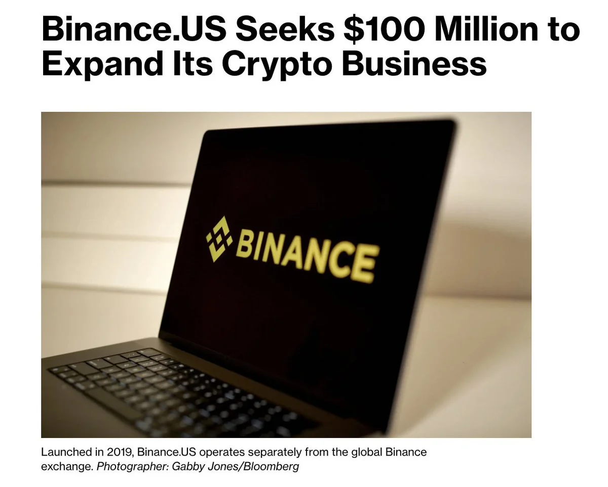 Binance US seeks $100M at $1B valuation to rebuild US…