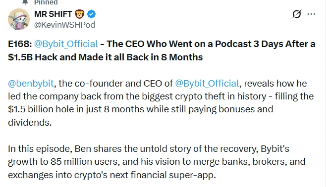 Bybit's CEO stated that last year was their highest-grossing year, and they made