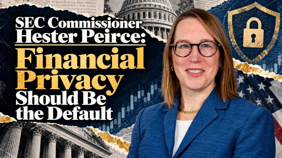 SEC'li Peirce: Finansal gizlilik varsayılan durum olmalı