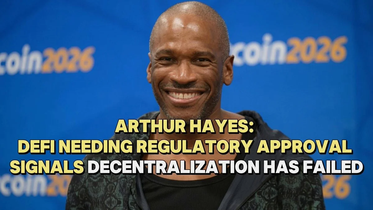 Arthur Hayes: DeFi braucht keine US-Genehmigung zum Wachsen
