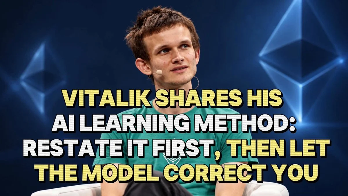 ETH: Vitalik Uses AI Chat to Verify His Own Understanding