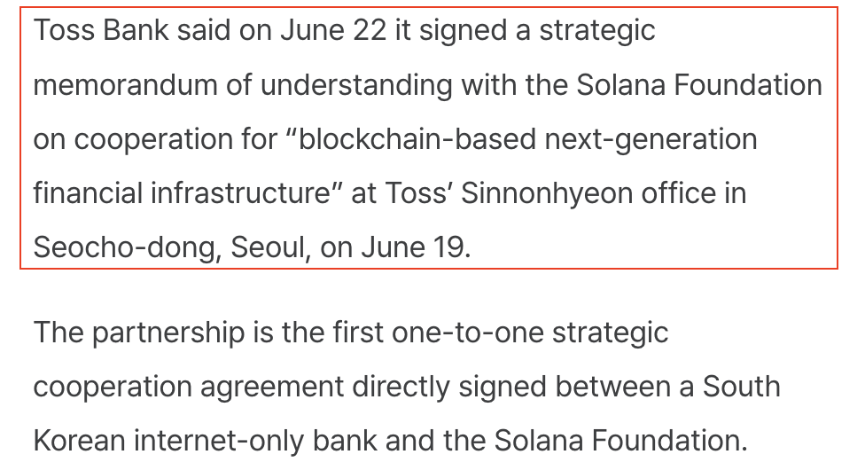 Toss Bank e Solana Foundation testam remessas com stablecoins