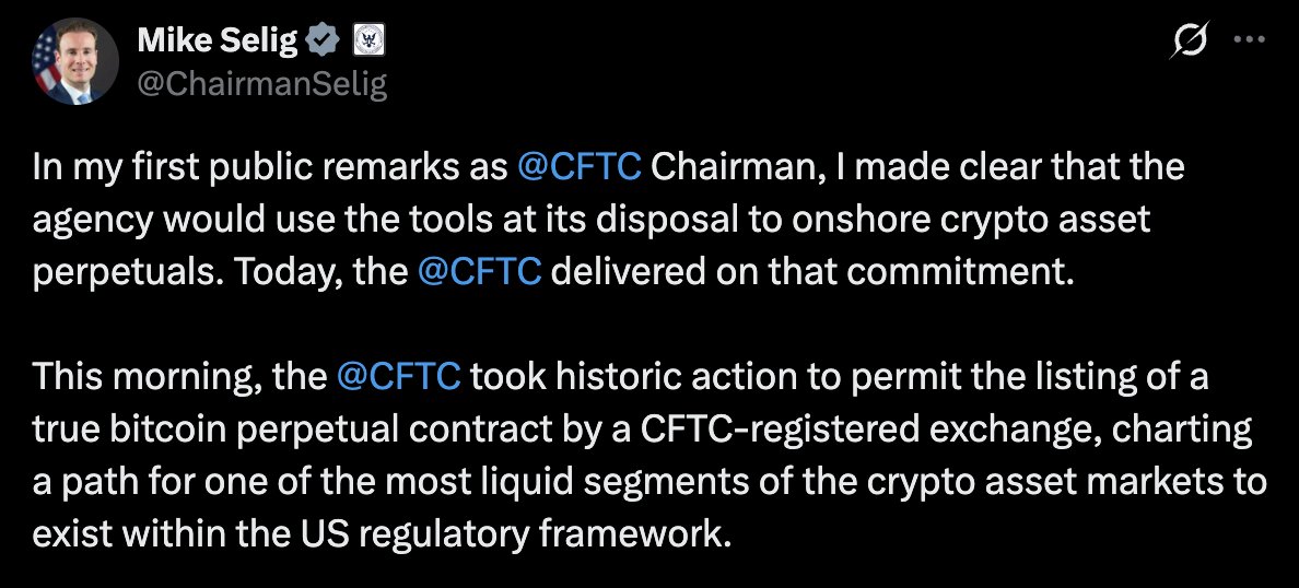 La CFTC aprueba el primer contrato perpetuo de Bitcoin regulado en…