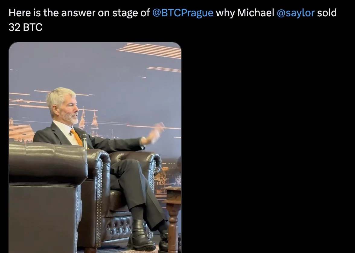 Saylor aclara que Strategy puede vender BTC cuando sea necesario