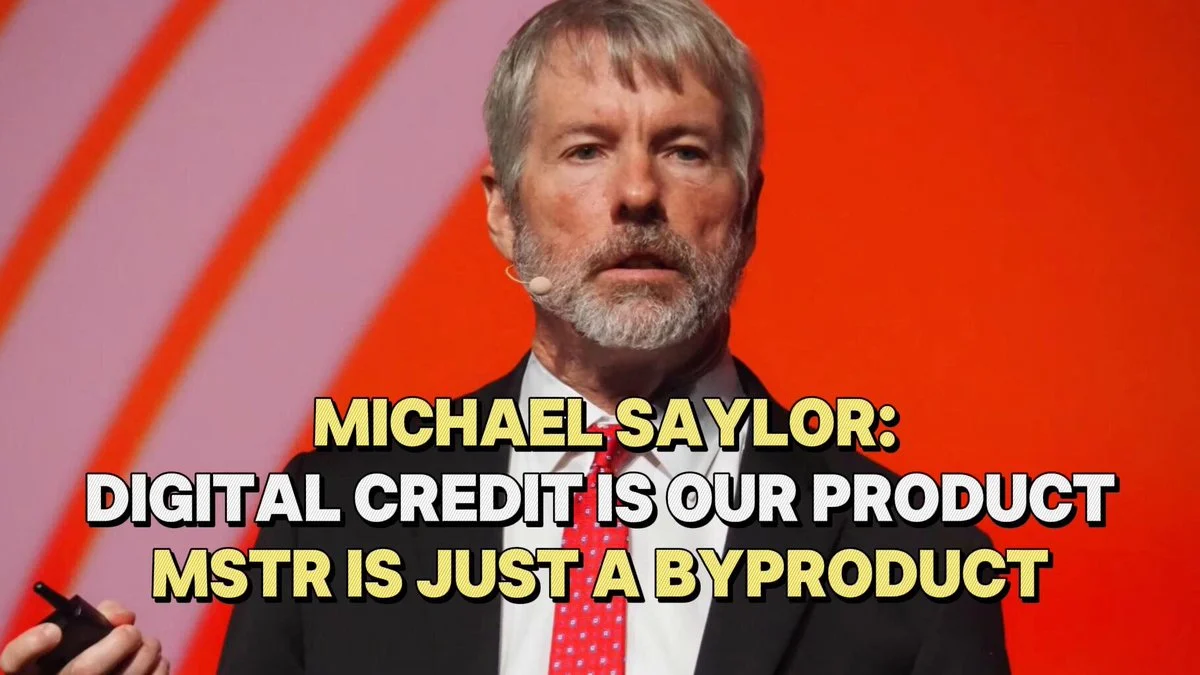BTC strategy: Saylor says digital credit, not MSTR, is the product