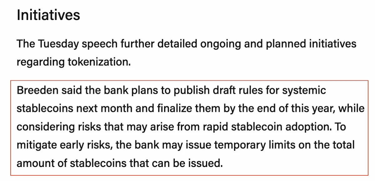 Bank of England to Drop Draft Stablecoin Rules Next Month — Finalization Targeted by Year-End!