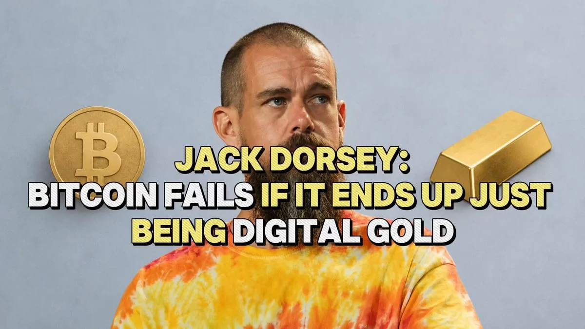 Bitcoin échouerait comme or numérique, estime Jack Dorsey
