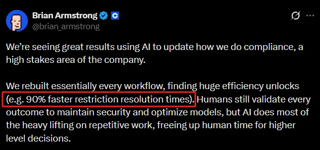 Coinbase Slashes Account Restriction Resolution Time by 90% With AI Compliance Overhaul!