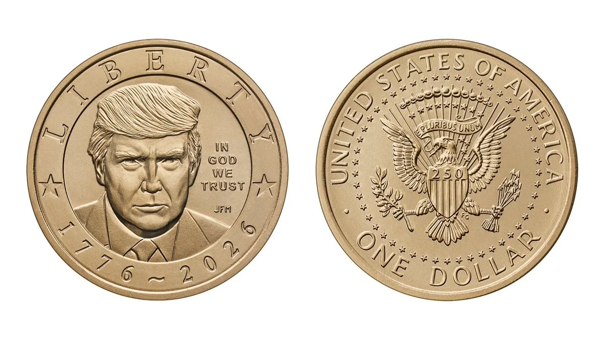 La Casa de la Moneda de EE. UU. acuñará una moneda de oro de $1 con Trump por el 250.º aniversario